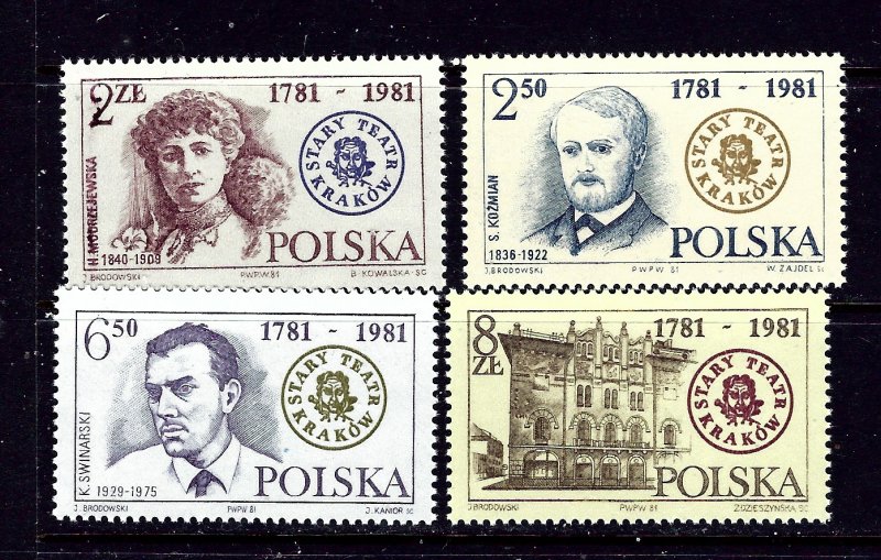 Poland 2488-91 MNH 1981 set