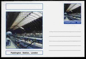 CHARTONIA, Fantasy - Paddington Station, London - Postal Stationery Card...