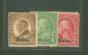 United States #669-671  Multiple