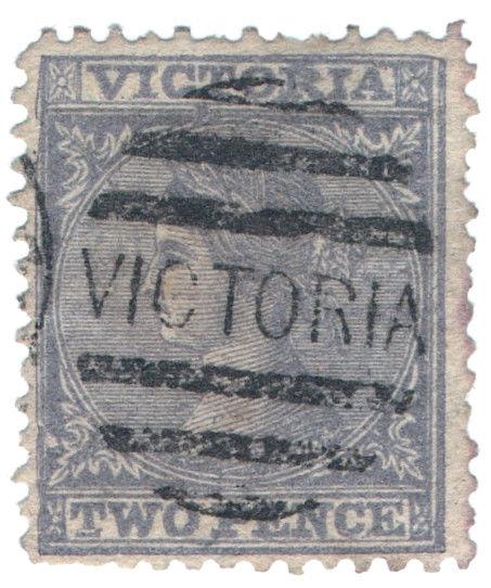 (I.B) Australia - Victoria Postal : 2d Violet (SG 109ac)