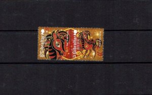 Gibraltar: 2014,  Chinese New Year, Year of the Horse,  MNH set.