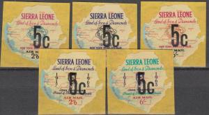 Sierra Leone #C41zzz Surcharges   MNH  CV $20.00  (A7082)