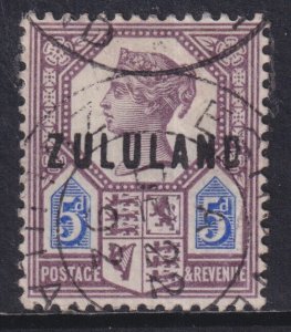 ZULULAND 1893 5d dull purple and blue fine - 34541