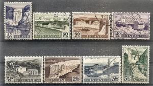 Iceland 289-296 Used 1956 Waterfalls