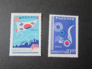 Korea 1965 Sc 478-9 set MNH