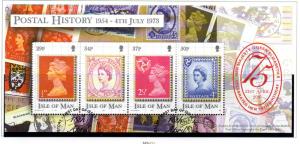 Isle of Man Sc 900 2001 75 years Queen stamp sheet used