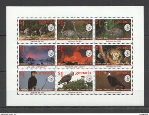 1995 Grenada Fauna Wild Animals Birds Nature Celebrate The Wild Kb ** Nw0463