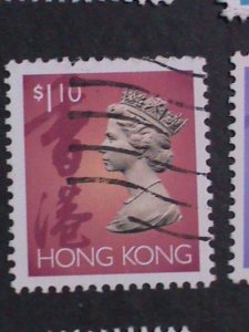 ​HONG KONG-1992-7- SC# 630//618 QUEEN ELIZABETH II USED SET VERY FINE