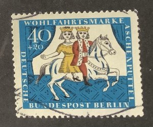 Germany, Berlin 1965 Scott 9NB36 used - 40 + 20pf, Cinderella, Aschenputtel