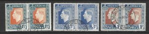 South Africa 75a-b, 76-78  Short set  Used SC:$8.00