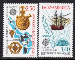 EUROPA 1992 - France - The 500th Ann. of the Discovery of America - MNH Set
