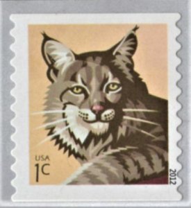 US 4672 MNH VF 1 Cent Bobcat Coil Self Adhesive