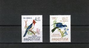 Argentina 1964 BIRDS set (2) Perforated Mint (NH)