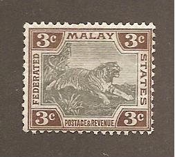 Malaya  Scott #19  Mint H  Scott CV $7.25