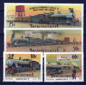Bophuthatswana 262-265 MNH Trains Locomotives Railroads ZAYIX 0224S0074M