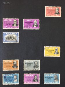 Liberia 1950s Used MH Incl.Sport Sheets  (Apx 70+ Items) MK916