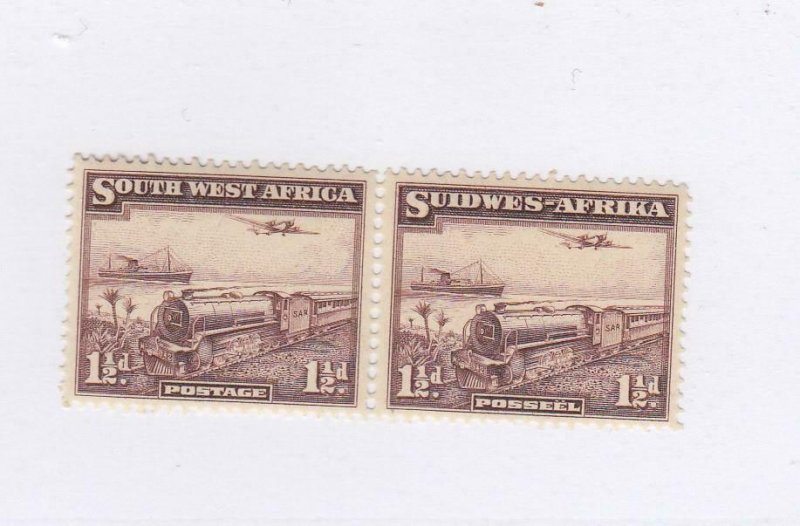 SOUTH WEST AFRICA # 110 VF-MNH PAIR 1½d CAT VALUE $27.50