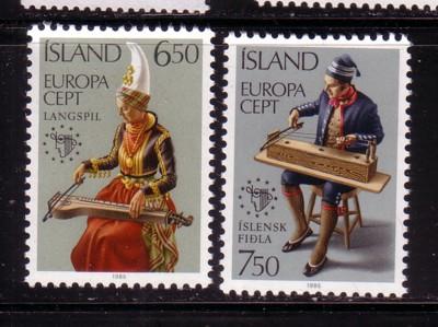 Iceland Sc606-7 1985 Europa stamps mint