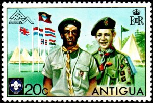 1975 stamp of Antigua World Boy Scout Jamboree Norway  Set SC#383-386