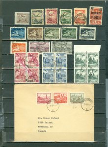 POLAND NICE LOT of (40) AIRMAIL STAMPS incl. (1) COVER