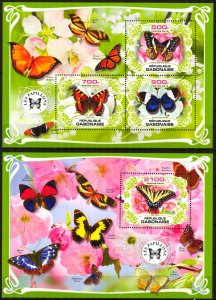 Gabon 2019 Insects Butterflies Sheet + S/S MNH