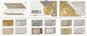 France 2012 Culture treasures Reliefs of the Louvre set of 12 stamps booklet MNH