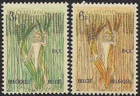 Belgium # 593-594 - Peace Movement - set - MNH.....(A)