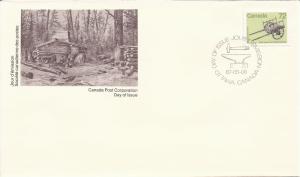 1987 Canada FDC Sc 1083 - Artifact - Hand-drawn Cart