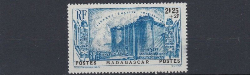 MADAGASCAR   1939         S G 211   REVOLUTION    MH   SMALL THIN