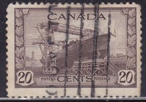 Canada 260 King George VI War Issue, Corvette 1942