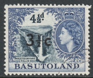 Basutoland Scott 65a - SG62a, 1961 Elizabeth II 3.1/2c Type II used