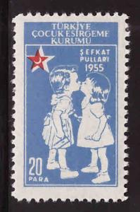 TURKEY Scott RA170 MH* red crescent child wilfare stamp