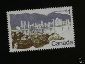 CANADA   #  599 XF MNH - $1.00 VANCOUVER, B.C.