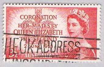 Australia 259 Used QEII Coronation 2 1953 (BP55423)