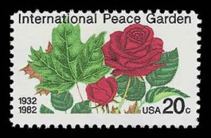 PCBstamps   US #2014 20c Peach Garden,MNH, (5)