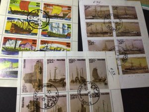 State of Oman ships stamps sheets Ref 58075 