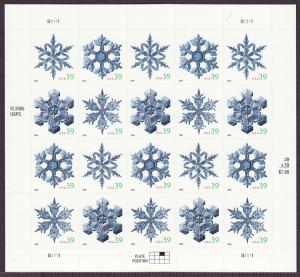4101-04 Snowflakes self-adhesive sheet