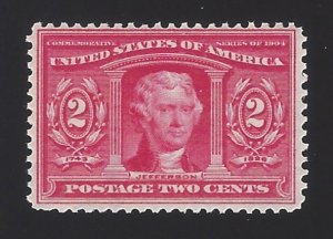 US #324 1904 Carmine Perf 12 Wmk 191 MNH F-VF SCV $65