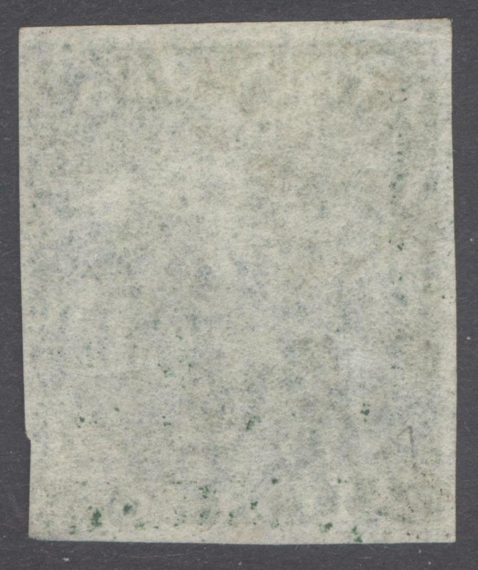 Trinidad 1859 6d Deep Green Imperf White pap. SG 28 Scott 16 VFU Cat £425($552)