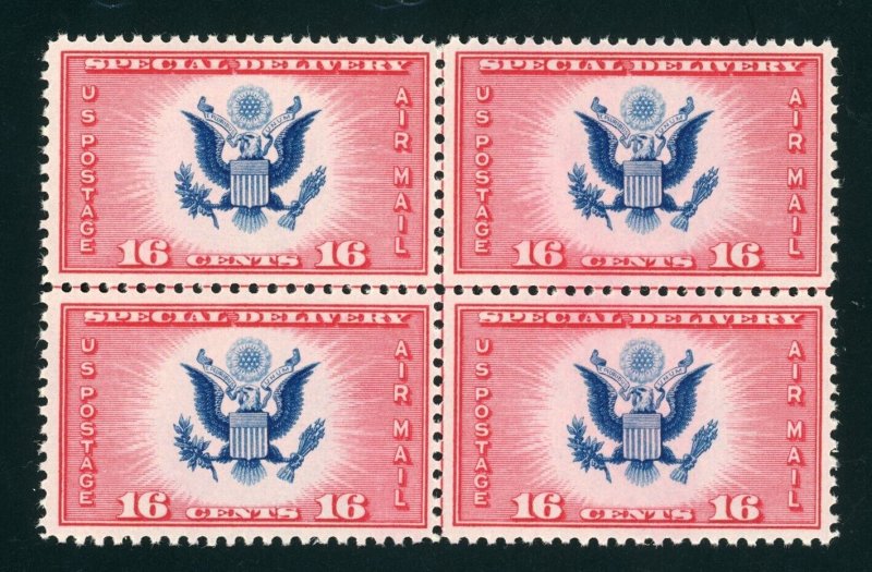 US Stamp #CE2 Great Seal - Special Del 16c - Center Line Block - MNH - CV $3.60