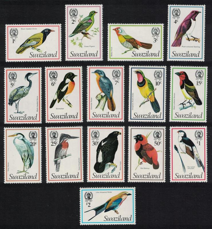 Swaziland Birds 15v SG#236-250