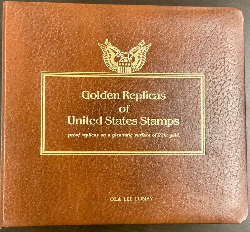 37 Golden Replicas US Stamps 22kt Gold Surface album FDC covers 1992-1993