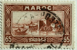 AlexStamps FRENCH OFFICES IN MOROCCO #136 VF Used 