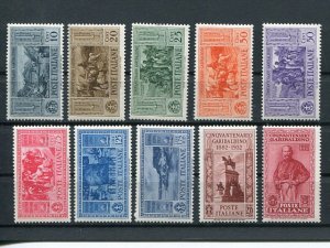 Italy #280-89 Mint NH/VLH - Lakeshore Philatelics