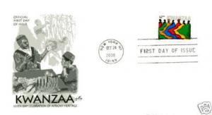 4373 42c  Kwanzaa 2008, ArtCraft FDC