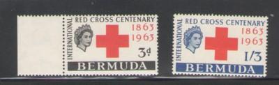 Bermuda Sc 193-4 1963 Red Cross stamps mint NH