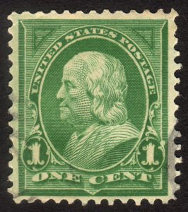 1898, US 1c, Franklin, Used, Nice centered, Sc 279