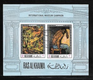 Ras Al Khaima 1968 Souvenir Sheet (12455)