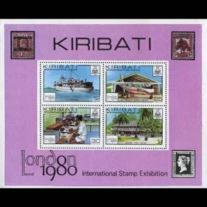 KIRIBATI 1980 - Scott# 355a S/S London LH