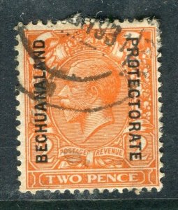 BECHUANALAND; 1920s early GV Optd. issue fine used Shade of 2d. value